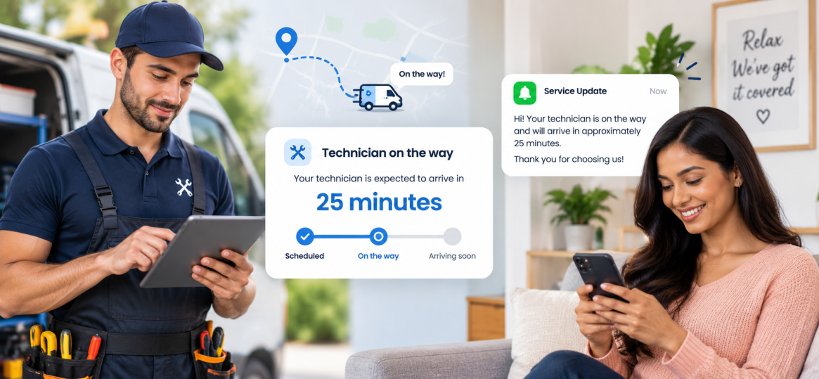 Technician ETA updates