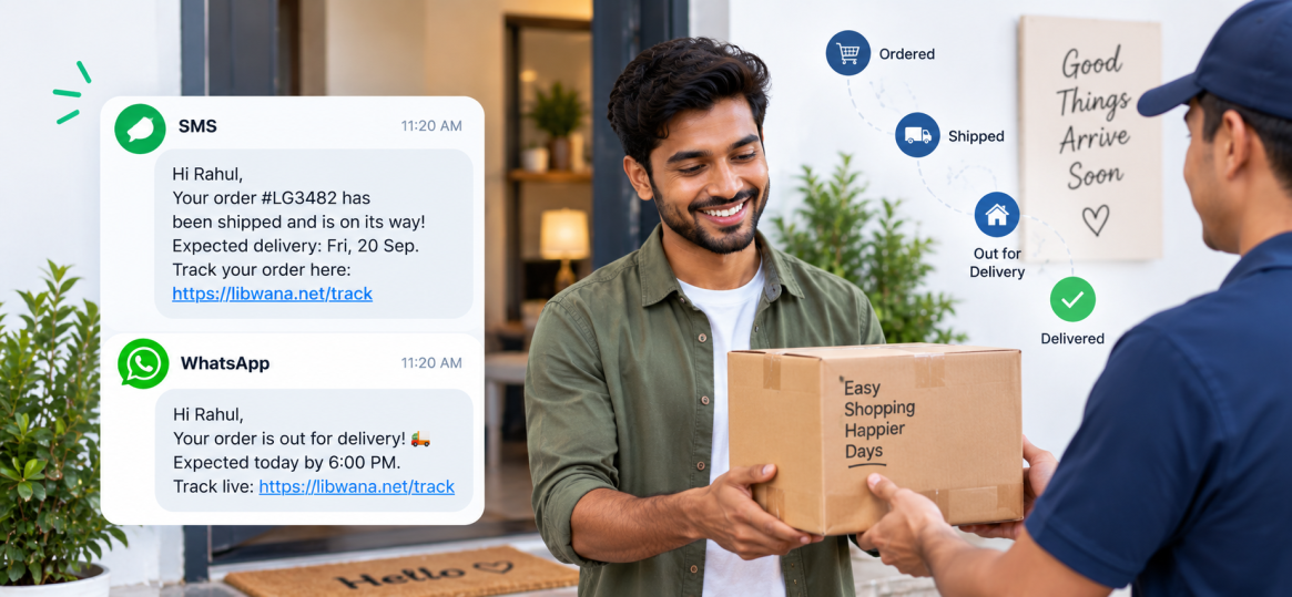 Shipping and delivery status updates
